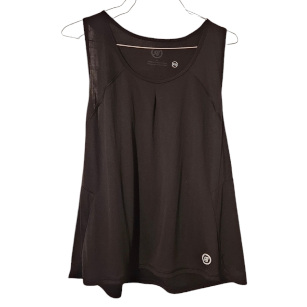 RSport Black Athletic Racer Back Tank Top Size 3XL